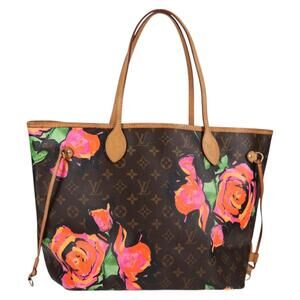 LOUIS VUITTON Monogram Rose Neverfull MM Tote Bag M48613